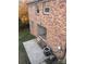 Brick house exterior with sliding glass doors and a patio at 912 Surry Dr, Shelby, NC 28152