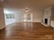 Spacious living area with hardwood floors and fireplace at 912 Surry Dr, Shelby, NC 28152