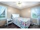 Inviting bedroom with hardwood floors, bright windows, and side table at 3092 Lee Lawing Rd, Lincolnton, NC 28092