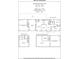 Detailed floor plan showcasing the layout of the home, including the main level, upper level, and unfinished basement at 3092 Lee Lawing Rd, Lincolnton, NC 28092