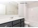 Bathroom with single vanity, shower, and toilet at 1029 Wandsworth Pl # Ken0105, Charlotte, NC 28215