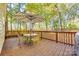 Back deck with umbrella, table and chairs, and seating at 3195 Hadden Hall Blvd, Fort Mill, SC 29715