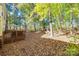 Spacious backyard with deck, mature trees, and a swing set at 3195 Hadden Hall Blvd, Fort Mill, SC 29715