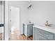 Modern bathroom with double sink vanity and granite countertops, offering style and function at 501 Ed Wilson Rd, Bessemer City, NC 28016