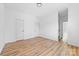 A spacious bedroom has a walk-in closet and an adjacent bathroom at 501 Ed Wilson Rd, Bessemer City, NC 28016