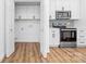 Charming kitchen features stainless steel appliances, white cabinets, and a modern design at 501 Ed Wilson Rd, Bessemer City, NC 28016
