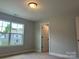 Cozy bedroom with a view of the neighborhood at 5115 Heathland Dr # 47, Charlotte, NC 28215