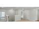 Upstairs hallway with neutral paint and carpet floors at 5115 Heathland Dr # 47, Charlotte, NC 28215
