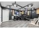 Music room with luxury vinyl plank flooring, neutral walls, and recording equipment at 8905 Valleymoon Ln, Charlotte, NC 28214