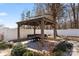 Gazebo with seating area perfect for outdoor dining or entertaining at 8007 April Ln, Matthews, NC 28104