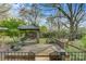 Deck with a gazebo and surrounding trees at 841 12Th Nw Ave, Hickory, NC 28601