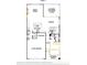 First floor plan featuring an open-concept layout with kitchen, living, and dining areas at 15008 Brownleigh Ln # 29, Huntersville, NC 28078