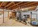 Large basement with a workout area at 4501 Taylorsville Hwy, Statesville, NC 28625
