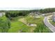 Beautiful aerial view of the community featuring a pool, playground, walking trails, pond and well maintained green spaces at 654 Saddlebred Ln, Locust, NC 28097