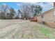 Large backyard with shed and wooden fence at 105 Kiser Ln, Statesville, NC 28677