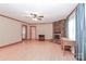 Spacious living room with hardwood floors and a stone fireplace at 105 Kiser Ln, Statesville, NC 28677