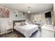 Spacious bedroom with a large bed and ample closet space at 11800 Five Cedars Rd, Charlotte, NC 28226