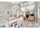 Bright dining room with vaulted ceiling and chandelier at 11800 Five Cedars Rd, Charlotte, NC 28226