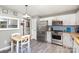 Modern kitchen with stainless steel appliances at 11800 Five Cedars Rd, Charlotte, NC 28226