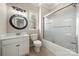 Beautiful bathroom features double vanity, a shower, and garden tub at 13929 Tilesford Ln, Huntersville, NC 28078