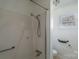 Bathroom with shower/tub and grab bars at 72 Crestwood Loop, Taylorsville, NC 28681