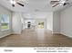 Open concept living space with a kitchen featuring stainless steel appliances at 204 Lake George Dr, Shelby, NC 28152