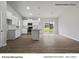 Open concept kitchen with stainless steel appliances and an island at 204 Lake George Dr, Shelby, NC 28152