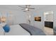 Spacious bedroom with ceiling fan, walk-in closet and ensuite bathroom at 208 Waterlynn Ridge Rd # B, Mooresville, NC 28117
