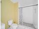 Small bathroom featuring a shower and toilet at 154 W End St, Chester, SC 29706
