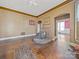 Spacious living room with hardwood floors and a fireplace at 154 W End St, Chester, SC 29706