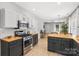 Updated kitchen featuring stainless steel appliances, butcher block countertops and subway tile backsplash at 8225 Ballymore Ct, Huntersville, NC 28078