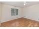 Bedroom featuring hardwood floors, natural light, a ceiling fan, and neutral walls at 1047 Mallard Dr, Rock Hill, SC 29732