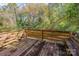 Spacious wooden deck with wooded backdrop at 3316 Valley Grove Rd, Charlotte, NC 28227