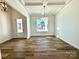 Formal dining room features hardwood floors and a large window at 419 Lucky Nw Dr # 22, Concord, NC 28027