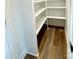 Walk-in pantry with ample shelving at 419 Lucky Nw Dr # 22, Concord, NC 28027