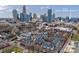 Stunning aerial view of 525 N. Graham St. #3A, showcasing the city skyline and nearby Bank of America Stadium at 525 N Graham St # 3A, Charlotte, NC 28202
