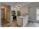 Modern kitchen features stainless steel appliances, stylish black hardware, and sleek countertops at 525 N Graham St # 3A, Charlotte, NC 28202