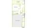 Detailed floor plan featuring a 2-bay garage, bedroom, bathroom and outdoor living space at 7928 Cedarsmith Ct, Charlotte, NC 28217