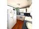 White kitchen cabinets, dark countertops, and a spacious layout at 150 Wilson St, Chester, SC 29706