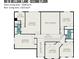 Second floor floor plan with square footage measurements and layout of rooms at 9618 Belloak Ln, Waxhaw, NC 28173