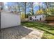 Private backyard oasis with patio and detached studio at 1320 Brook Rd, Charlotte, NC 28205