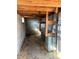 Unfinished basement providing a blank canvas, featuring exposed beams and ample space at 2100 Temple St, Kannapolis, NC 28081