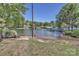 Picturesque lake view featuring boat docks surrounded by lush trees and blue sky at 4265 Candlewood Dr, Sherrills Ford, NC 28673