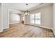 Formal dining room featuring hardwood floors and a chandelier at 636 Edwards Rd, Fort Lawn, SC 29714