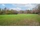 Large grassy backyard with trees and open space at 100 Steffey Ln, Taylorsville, NC 28681