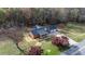 Aerial view of house, yard and road at 1485 Nc Hwy 16 N Hwy, Taylorsville, NC 28681