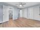 Bright bedroom with wood-look floors and ample closet space at 1485 Nc Hwy 16 N Hwy, Taylorsville, NC 28681