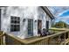 Deck with seating area and view of the backyard at 1485 Nc Hwy 16 N Hwy, Taylorsville, NC 28681