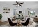 Bright dining room with glass table and modern chairs at 1485 Nc Hwy 16 N Hwy, Taylorsville, NC 28681