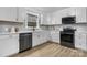 Modern kitchen featuring stainless steel appliances and white cabinets at 1485 Nc Hwy 16 N Hwy, Taylorsville, NC 28681